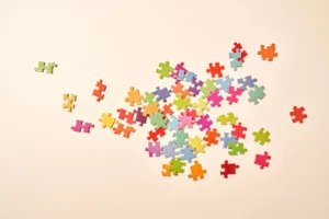 pieces of puzzle, parts creating the whole